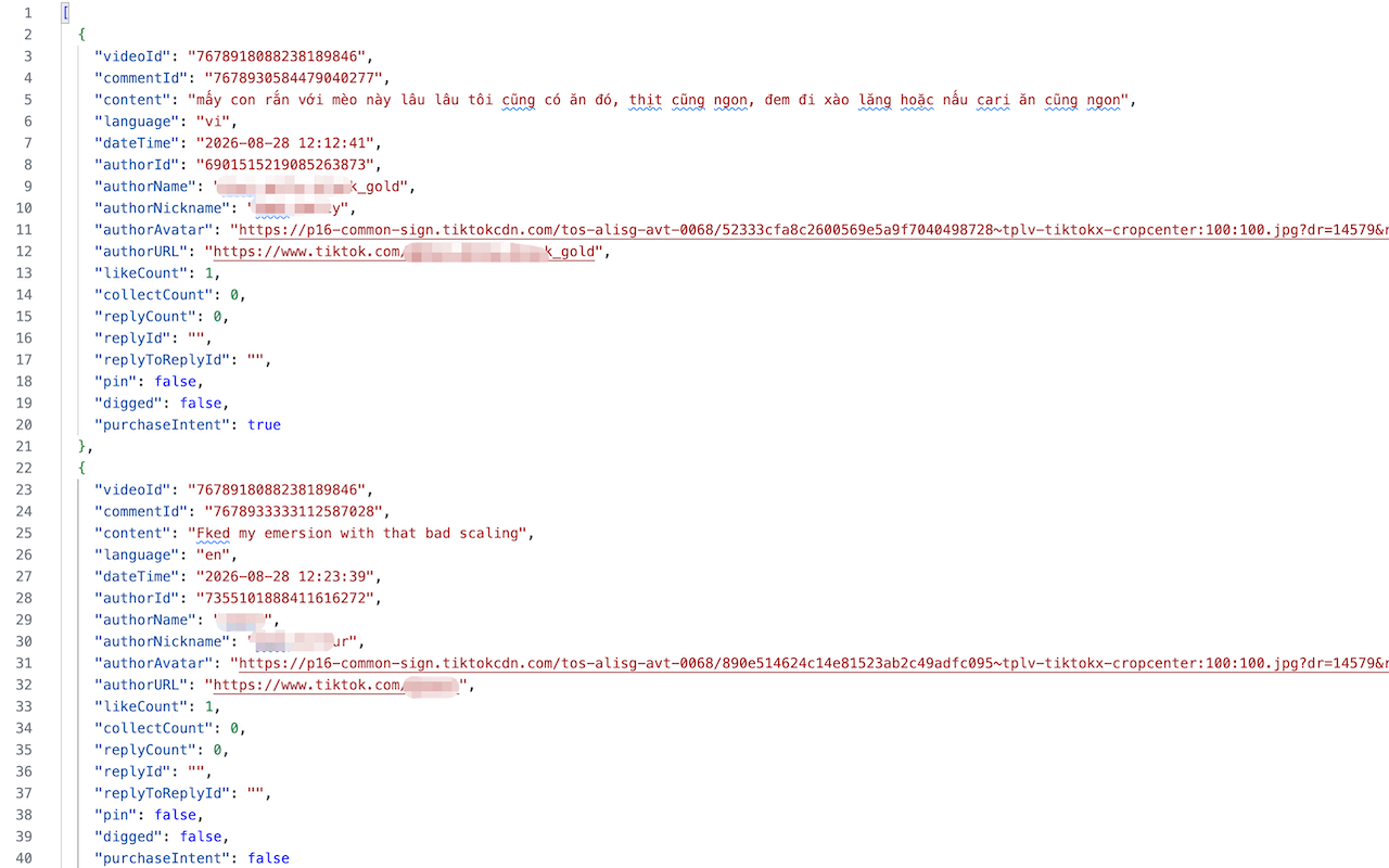 extensions.tiktokCommentsExporter.stepAlts.export json